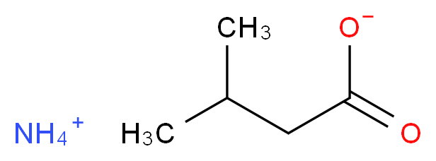 ammonium 3-methylbutanoate_分子结构_CAS_7563-33-9