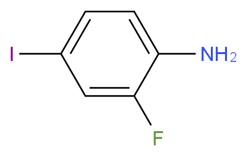 2-fluoro-4-iodoaniline_分子结构_CAS_29632-74-4