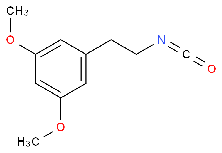 1-(2-isocyanatoethyl)-3,5-dimethoxybenzene_分子结构_CAS_480439-01-8