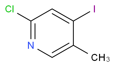 2-Chloro-4-iodo-5-methylpyridine_分子结构_CAS_1197957-18-8)