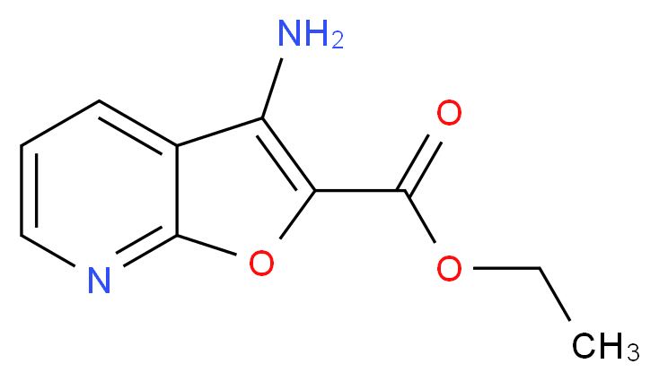 Ethyl 3-aminofuro[2,3-b]pyridine-2-carboxylate_分子结构_CAS_371945-06-1)