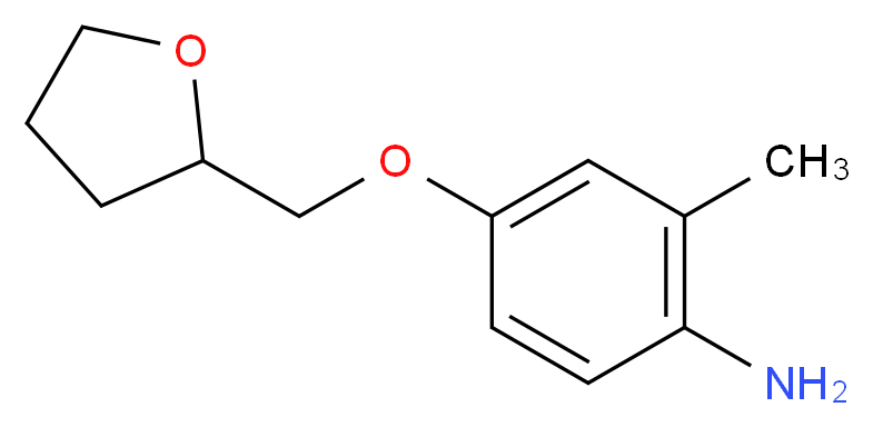 2-methyl-4-(oxolan-2-ylmethoxy)aniline_分子结构_CAS_926259-32-7