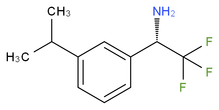 (S)-2,2,2-TRIFLUORO-1-(3-ISOPROPYL-PHENYL)-ETHYLAMINE_分子结构_CAS_)