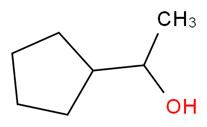 1-cyclopentylethan-1-ol_分子结构_CAS_52829-98-8