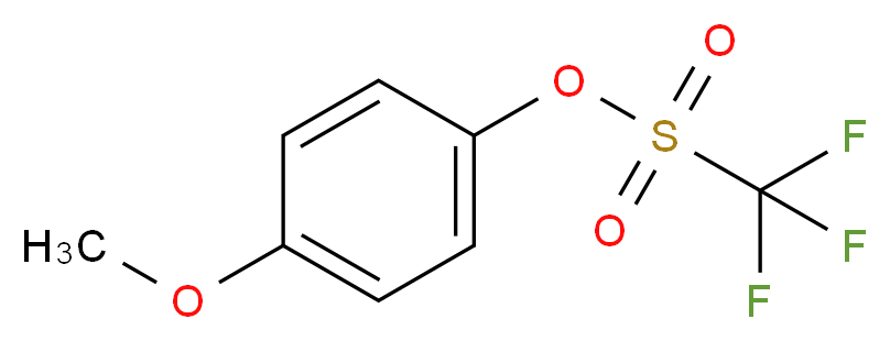 4-Methoxyphenyl trifluoromethanesulphonate_分子结构_CAS_66107-29-7)