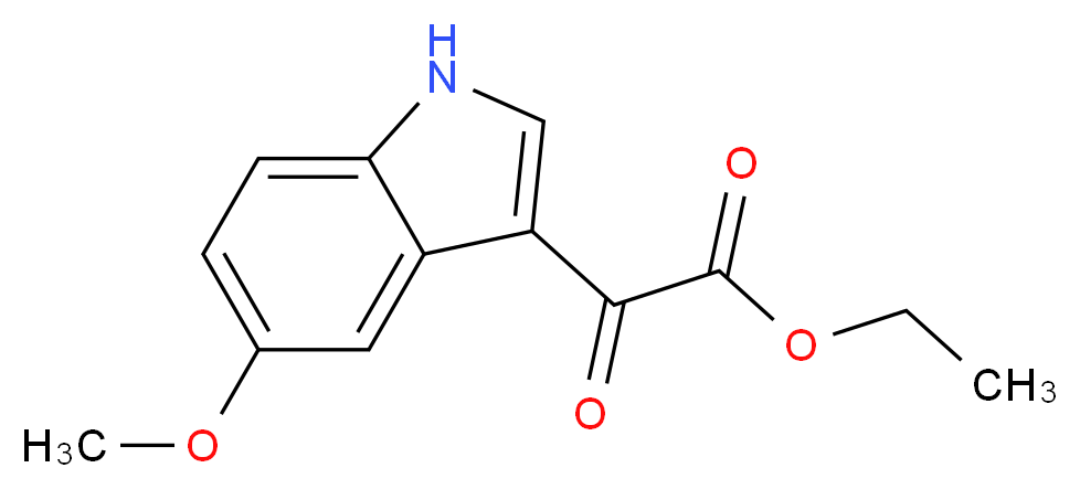 Ethyl (5-methoxy-1H-indol-3-yl)(oxo)acetate_分子结构_CAS_14771-33-6)