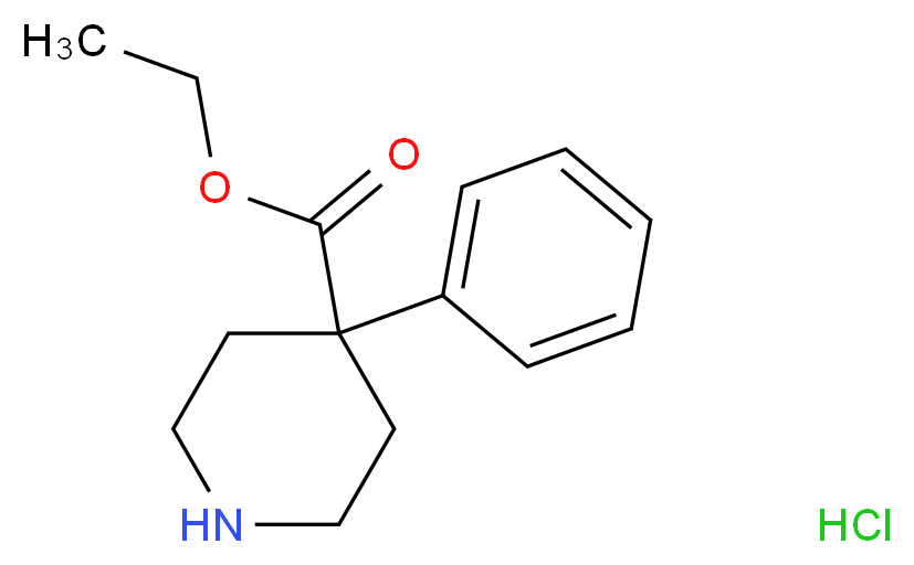 Normeperidine Hydrochloride_分子结构_CAS_24465-45-0)