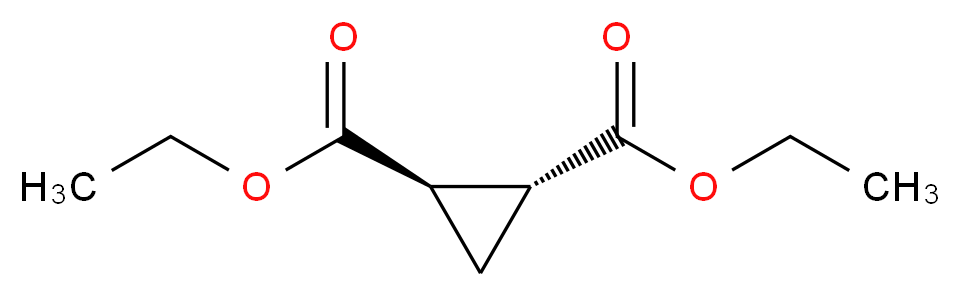 1,2-diethyl (1R,2R)-cyclopropane-1,2-dicarboxylate_分子结构_CAS_3999-55-1