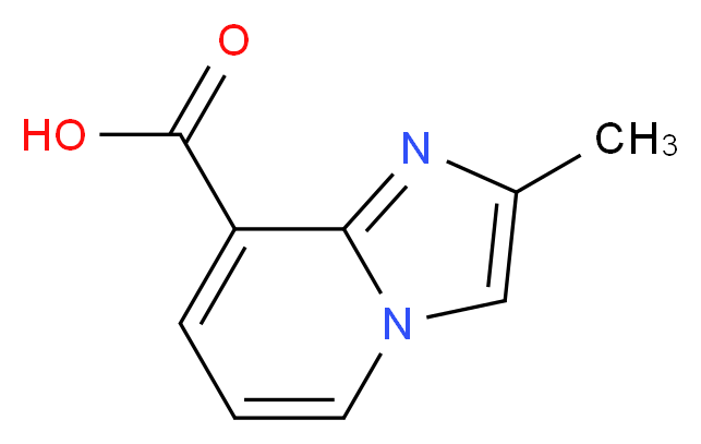 2-methylimidazo[1,2-a]pyridine-8-carboxylic acid_分子结构_CAS_133427-10-8