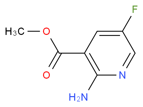 Methyl 2-amino-5-fluoronicotinate_分子结构_CAS_1211535-54-4)