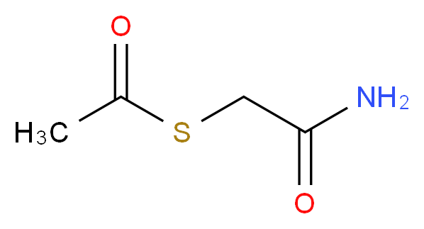 2-(乙酰基硫醇)乙酰胺_分子结构_CAS_72370-26-4)