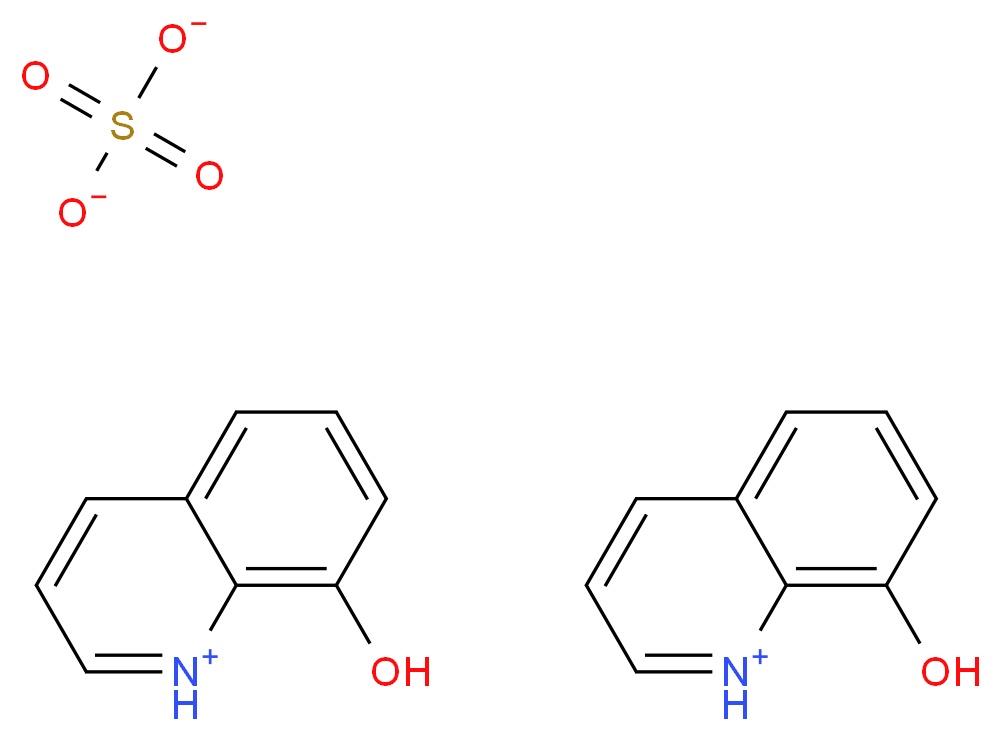 8-羟基喹啉硫酸盐单水合物_分子结构_CAS_207386-91-2)