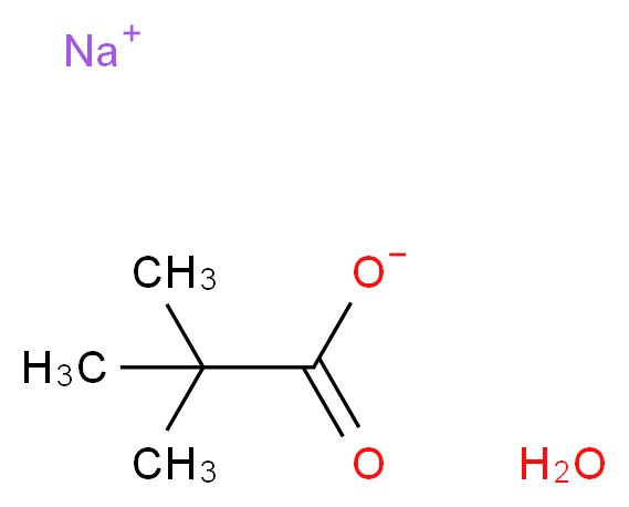 特戊酸钠 水合物_分子结构_CAS_143174-36-1)