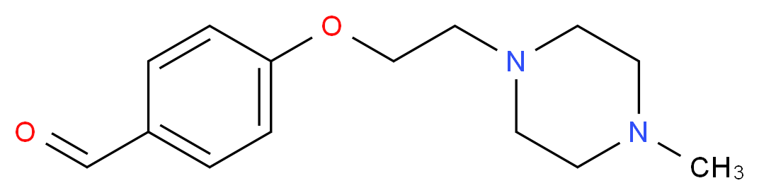 4-[2-(4-Methyl-piperazin-1-yl)-ethoxy]-benzaldehyde_分子结构_CAS_100875-69-2)