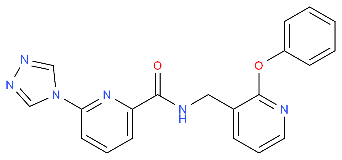 N-[(2-phenoxypyridin-3-yl)methyl]-6-(4H-1,2,4-triazol-4-yl)pyridine-2-carboxamide_分子结构_CAS_)