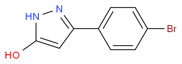 3-(4-bromophenyl)-1H-pyrazol-5-ol_分子结构_CAS_367928-57-2