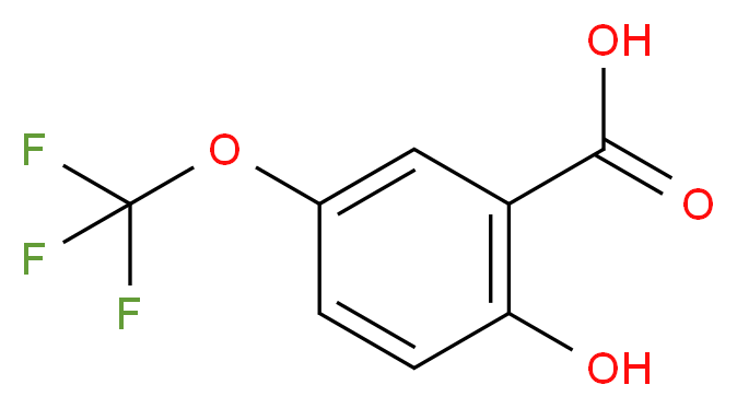 2-hydroxy-5-(trifluoromethoxy)benzoic acid_分子结构_CAS_129644-57-1