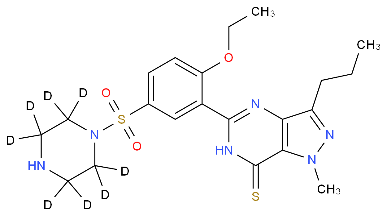 Desmethyl Thiosildenafil-d8_分子结构_CAS_1215321-44-0)