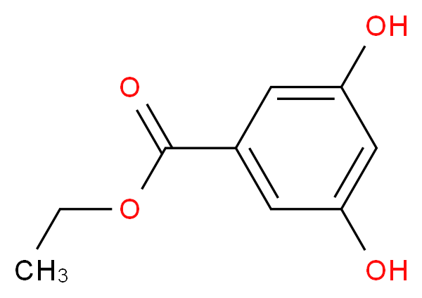 ethyl 3,5-dihydroxybenzoate_分子结构_CAS_4142-98-7