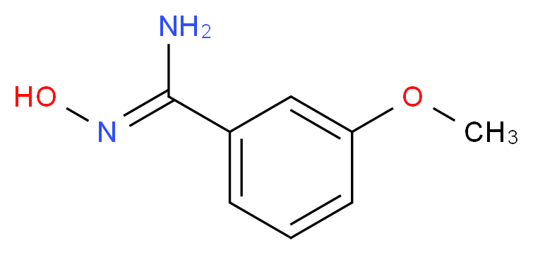 3-Methoxybenzamidoxime_分子结构_CAS_73647-50-4)