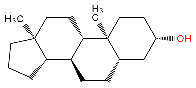 5α-Androstan-3β-ol_分子结构_CAS_1224-92-6)