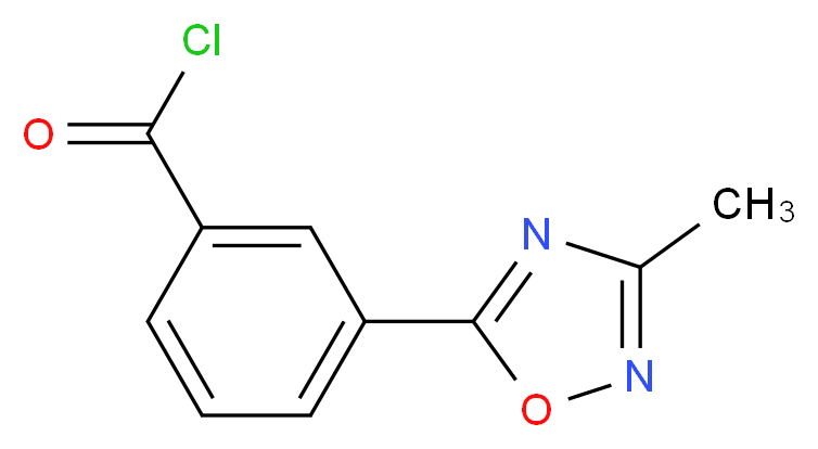 3-(3-methyl-1,2,4-oxadiazol-5-yl)benzoyl chloride_分子结构_CAS_915707-46-9