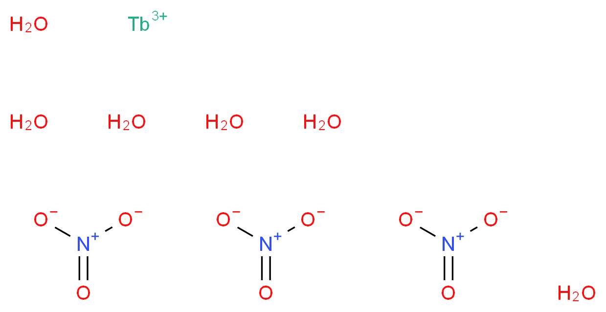 硝酸铽(III) 六水合物_分子结构_CAS_13451-19-9)