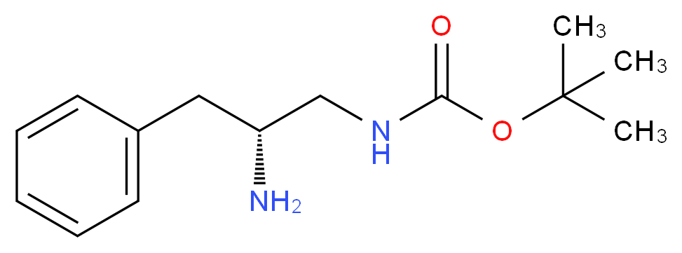 tert-butyl N-[(2R)-2-amino-3-phenylpropyl]carbamate_分子结构_CAS_400652-57-5