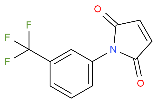 1-[3-(Trifluoromethyl)phenyl]-1H-pyrrole-2,5-dione_分子结构_CAS_53629-19-9)