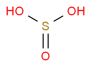 二氧化硫 溶液_分子结构_CAS_7782-99-2)