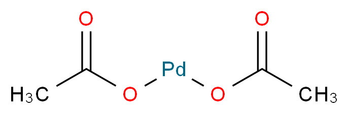 乙酸钯(II)，ChemDose&trade; 片剂_分子结构_CAS_3375-31-3)