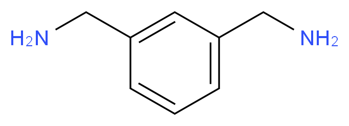 1,3-Bis(aminomethyl)benzene_分子结构_CAS_1477-55-0)