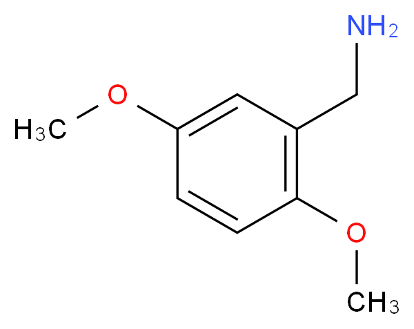 2,5-Dimethoxybenzylamine_分子结构_CAS_3275-95-4)