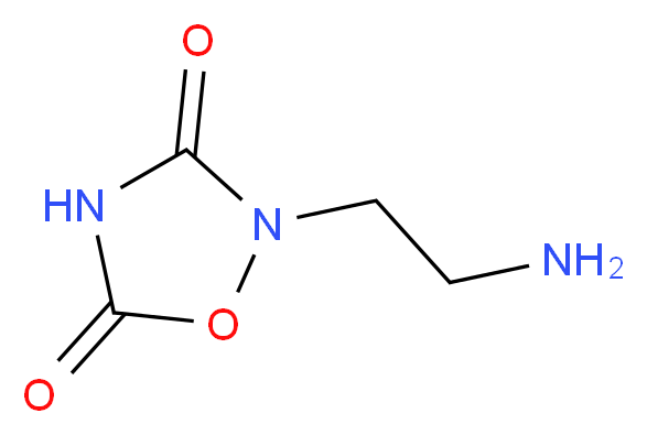 2-(2-aminoethyl)-1,2,4-oxadiazolidine-3,5-dione_分子结构_CAS_68373-11-5