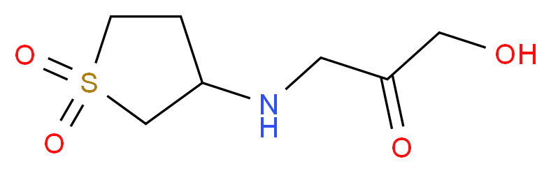 3-[(3-hydroxy-2-oxopropyl)amino]-1λ<sup>6</sup>-thiolane-1,1-dione_分子结构_CAS_51070-56-5