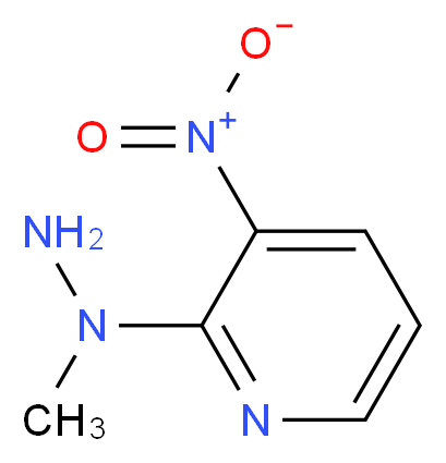 2-(1-Methylhydrazino)-3-nitropyridine_分子结构_CAS_30963-12-3)