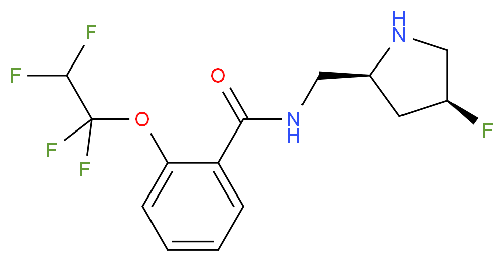 N-{[(2S,4S)-4-fluoropyrrolidin-2-yl]methyl}-2-(1,1,2,2-tetrafluoroethoxy)benzamide_分子结构_CAS_)