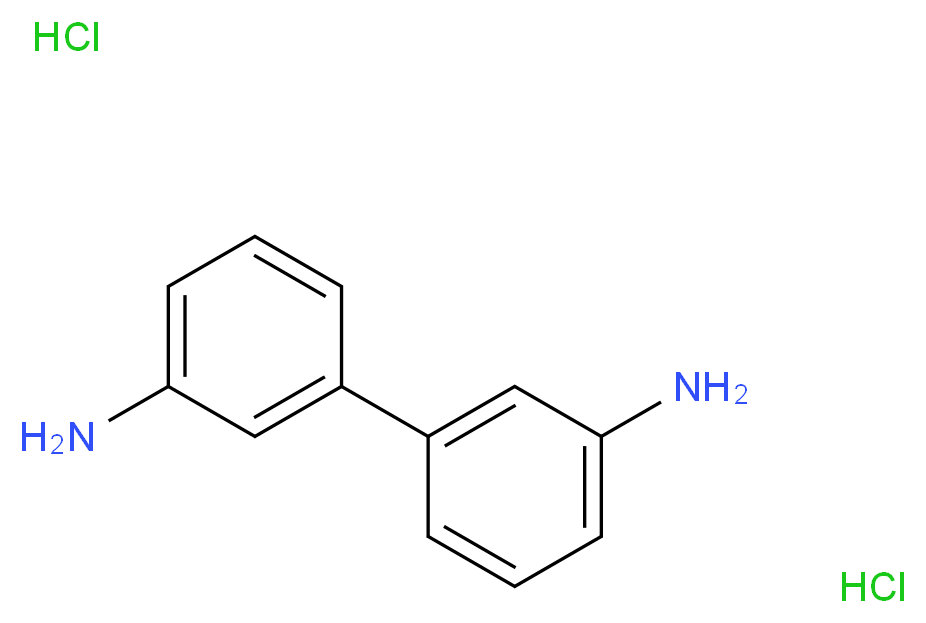 1,1'-Biphenyl-3,3'-diamine dihydrochloride_分子结构_CAS_2050-89-7)