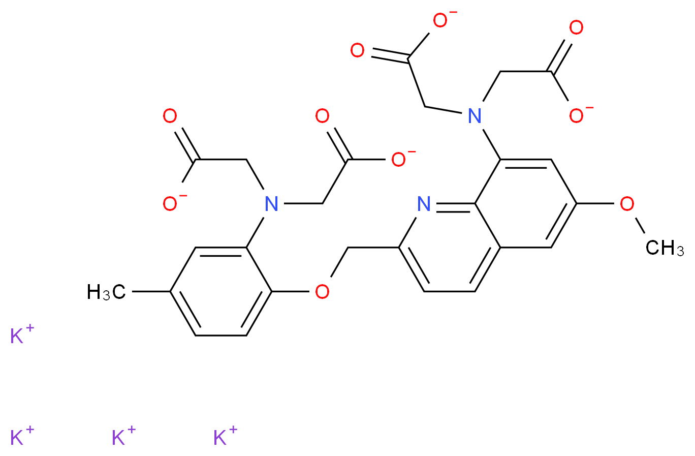 QUIN II_分子结构_CAS_83014-44-2)