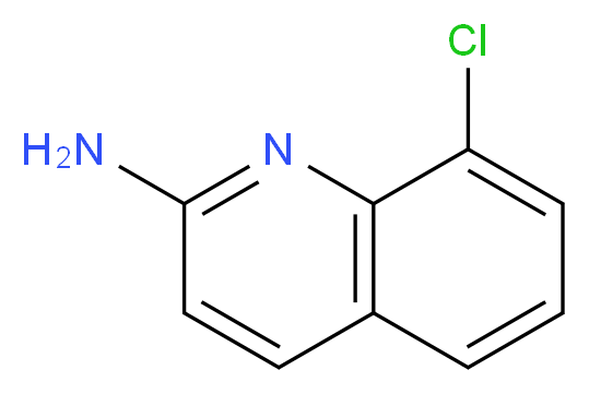 8-chloroquinolin-2-amine_分子结构_CAS_343868-74-6