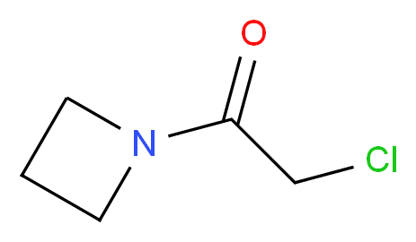 1-Azetidin-1-yl-2-chloro-ethanone_分子结构_CAS_63177-41-3)