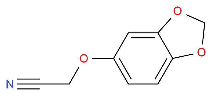 2-(2H-1,3-benzodioxol-5-yloxy)acetonitrile_分子结构_CAS_72955-89-6