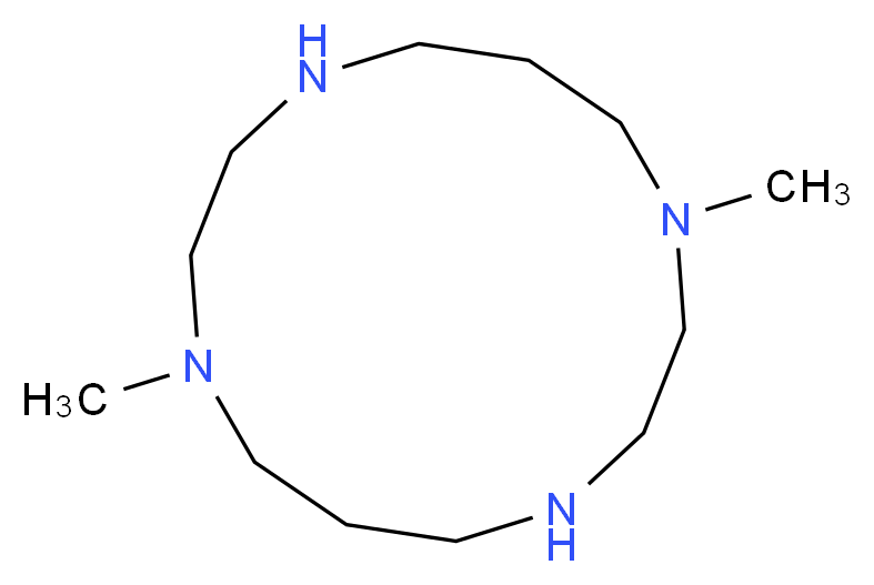 1,8-dimethyl-1,4,8,11-tetraazacyclotetradecane_分子结构_CAS_214078-92-9