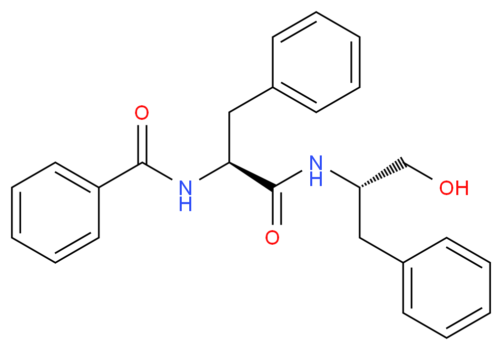(2S)-N-[(2S)-1-hydroxy-3-phenylpropan-2-yl]-3-phenyl-2-(phenylformamido)propanamide_分子结构_CAS_58115-31-4