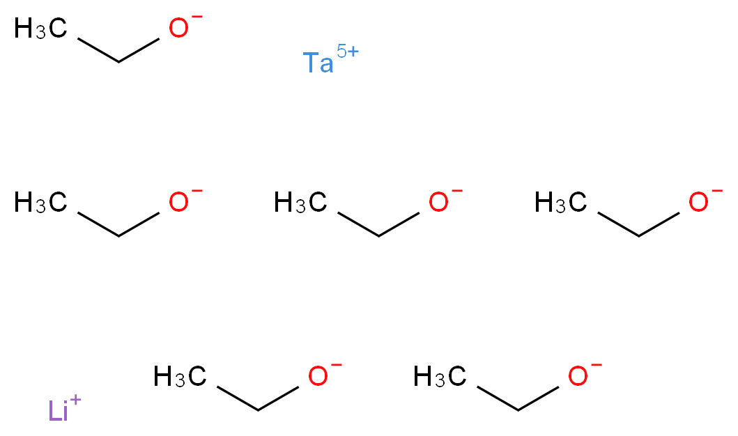 tantalum(5+) ion lithium(1+) ion hexaethanolate_分子结构_CAS_127503-04-2