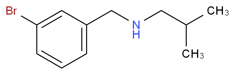 [(3-bromophenyl)methyl](2-methylpropyl)amine_分子结构_CAS_869949-43-9