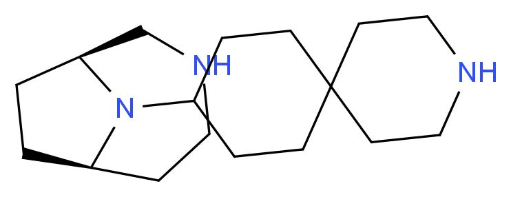 9-[(1S*,6R*)-3,9-diazabicyclo[4.2.1]non-9-yl]-3-azaspiro[5.5]undecane_分子结构_CAS_)