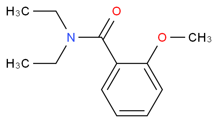 N,N-diethyl-2-methoxybenzamide_分子结构_CAS_51674-10-3