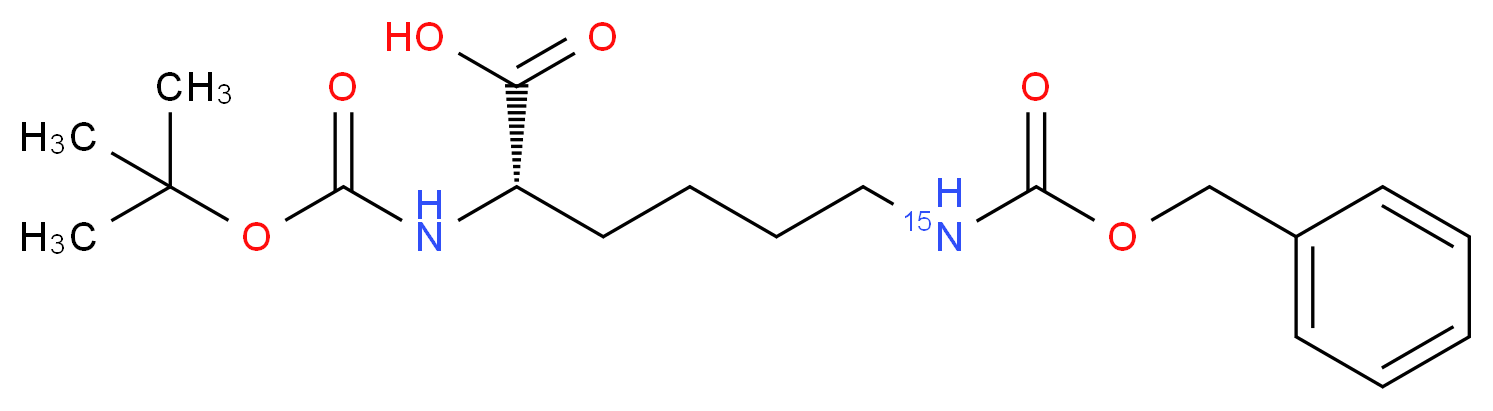 Boc-Lys(Z)-OH-ε-15N_分子结构_CAS_287484-38-2)