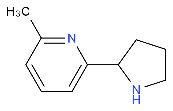 2-METHYL-6-PYRROLIDIN-2-YL-PYRIDINE_分子结构_CAS_23894-40-8)